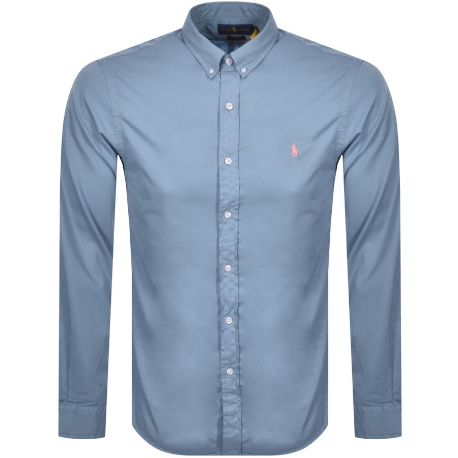 Alternative Image for ProductRalph Lauren Chino Long Sleeved Shirt Blue1